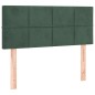 vidaXL Letto a Molle con Materasso e LED Verde Scuro 90x200cm Velluto vidaXL Letto a Molle con Materasso e LED Verde Scuro 90x200cm Velluto