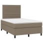 vidaXL Letto a Molle con Materasso e LED Tortora 120x200cm in Tessuto vidaXL Letto a Molle con Materasso e LED Tortora 120x200cm in Tessuto
