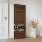 Scarpiera Rovere Marrone 59x17x169 cm in Legno Multistrato Scarpiera Rovere Marrone 59x17x169 cm in Legno Multistrato
