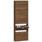 Scarpiera Rovere Marrone 59x17x169 cm in Legno Multistrato Scarpiera Rovere Marrone 59x17x169 cm in Legno Multistrato