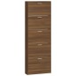 Scarpiera Rovere Marrone 59x17x169 cm in Legno Multistrato Scarpiera Rovere Marrone 59x17x169 cm in Legno Multistrato