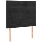 vidaXL Giroletto a Molle con Materasso Nero 120x200 cm in Velluto