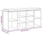 Scarpiera Rovere Fumo 103x30x48 cm in Legno Multistrato Scarpiera Rovere Fumo 103x30x48 cm in Legno Multistrato