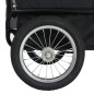 Rimorchio Bici e Carrello Jogging per Animali 2-in-1 Rosso Nero Rimorchio Bici e Carrello Jogging per Animali 2-in-1 Rosso Nero