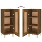 Credenza Rovere Fumo 34,5x34x90 cm in Legno Multistrato Credenza Rovere Fumo 34,5x34x90 cm in Legno Multistrato