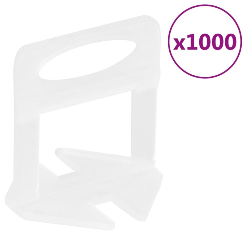 Clip di Livellamento per Piastrelle 1000 pz 1 mm Clip di Livellamento per Piastrelle 1000 pz 1 mm