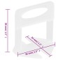 Clip di Livellamento per Piastrelle 2500 pz 2 mm Clip di Livellamento per Piastrelle 2500 pz 2 mm