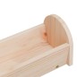 Mangiatoia per Conigli 28x10x10 cm in Legno Massello di Abete Mangiatoia per Conigli 28x10x10 cm in Legno Massello di Abete