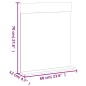 Set Mobili da Bagno 3 pz BERG Nero in Legno Massello di Pino Set Mobili da Bagno 3 pz BERG Nero in Legno Massello di Pino