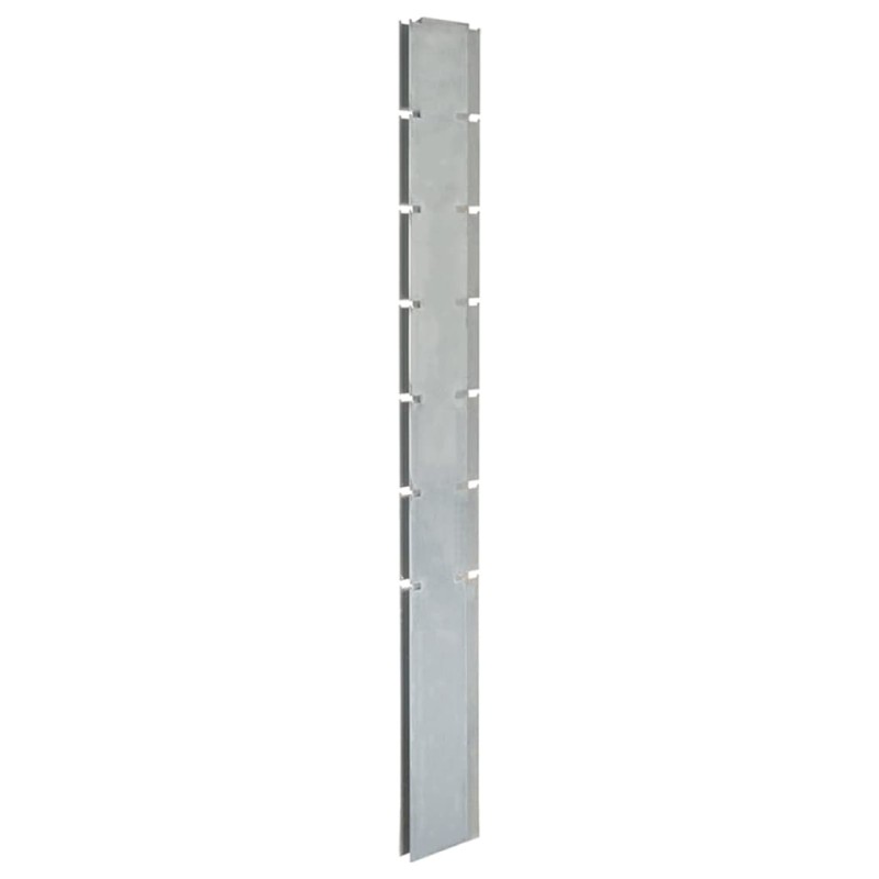 Palo per Recinzione Gabbione Argento 180 cm in Acciaio Zincato Palo per Recinzione Gabbione Argento 180 cm in Acciaio Zincato
