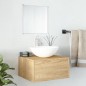 Set Mobili da Bagno 2 pz Rovere in Legno Multistrato Set Mobili da Bagno 2 pz Rovere in Legno Multistrato