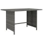 Tavolo da Pranzo da Giardino Grigio 110x70x65 cm in Polyrattan Tavolo da Pranzo da Giardino Grigio 110x70x65 cm in Polyrattan