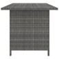 Tavolo da Pranzo da Giardino Grigio 110x70x65 cm in Polyrattan Tavolo da Pranzo da Giardino Grigio 110x70x65 cm in Polyrattan