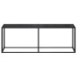 Tavolo Consolle Nero 220x35x75,5 cm in Vetro Temperato Tavolo Consolle Nero 220x35x75,5 cm in Vetro Temperato