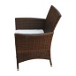 Sedie da Giardino 2 pz in Polyrattan Marrone Sedie da Giardino 2 pz in Polyrattan Marrone