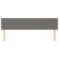 Testiere 2 pz Grigio Scuro 100x5x78/88 cm in Tessuto Testiere 2 pz Grigio Scuro 100x5x78/88 cm in Tessuto