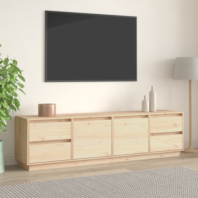 Mobile Porta TV 176x37x47,5 cm in Legno Massello di Pino Mobile Porta TV 176x37x47,5 cm in Legno Massello di Pino