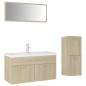 Set Mobili da Bagno Rovere Sonoma in Truciolato