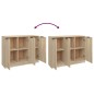 Credenza Rovere Sonoma 90,5x30x70 cm in Legno Multistrato Credenza Rovere Sonoma 90,5x30x70 cm in Legno Multistrato
