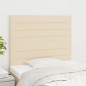 Testiera 2 pz Crema 100x5x78/88 cm in Tessuto Testiera 2 pz Crema 100x5x78/88 cm in Tessuto