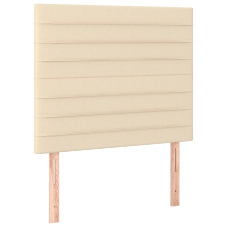 Testiera 2 pz Crema 100x5x78/88 cm in Tessuto