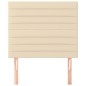 Testiera 2 pz Crema 100x5x78/88 cm in Tessuto Testiera 2 pz Crema 100x5x78/88 cm in Tessuto
