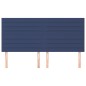 Testiera 4 pz Blu 90x5x78/88 cm in Tessuto