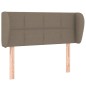 Testiera ad Orecchio Tortora 93x23x78/88 cm in Tessuto Testiera ad Orecchio Tortora 93x23x78/88 cm in Tessuto
