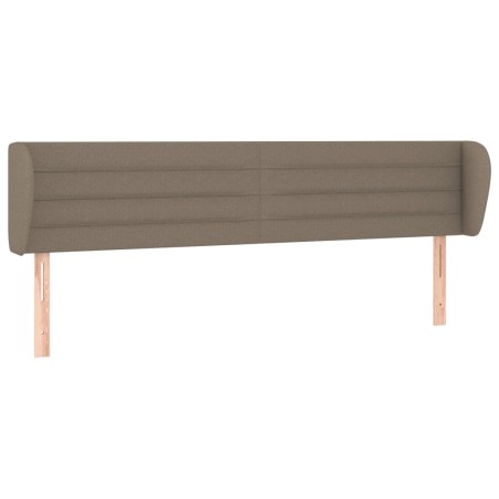 Testiera ad Orecchio Tortora 203x23x78/88 cm in Tessuto