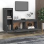 Mobili Porta TV 2 pz Grigi in Legno Massello di Pino Mobili Porta TV 2 pz Grigi in Legno Massello di Pino