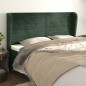 Testiera ad Orecchio Verde Scuro 183x23x118/128cm in Velluto Testiera ad Orecchio Verde Scuro 183x23x118/128cm in Velluto