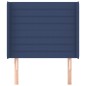 Testiera ad Orecchio Blu 93x16x118/128 cm in Tessuto Testiera ad Orecchio Blu 93x16x118/128 cm in Tessuto