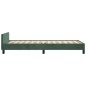 Giroletto con Testiera Verde Scuro 90x200 cm in Velluto Giroletto con Testiera Verde Scuro 90x200 cm in Velluto