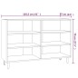 Credenza Rovere Marrone 103,5x35x70 cm in Truciolato Credenza Rovere Marrone 103,5x35x70 cm in Truciolato
