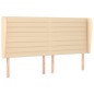 Giroletto a Molle con Materasso Crema 200x200 cm in Tessuto
