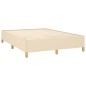 Giroletto a Molle con Materasso Crema 140x19 cm in Tessuto