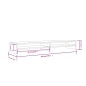 Supporto per Monitor Bianco 100x24x13 cm Legno Massello di Pino Supporto per Monitor Bianco 100x24x13 cm Legno Massello di Pino