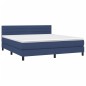 Letto a Molle con Materasso e LED Blu 180x200 cm in Tessuto Letto a Molle con Materasso e LED Blu 180x200 cm in Tessuto
