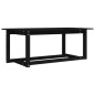 Tavolino da Salotto Nero 110x55x45 cm Legno Massello di Pino Tavolino da Salotto Nero 110x55x45 cm Legno Massello di Pino