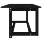 Tavolino da Salotto Nero 110x55x45 cm Legno Massello di Pino Tavolino da Salotto Nero 110x55x45 cm Legno Massello di Pino