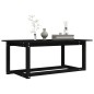 Tavolino da Salotto Nero 110x55x45 cm Legno Massello di Pino Tavolino da Salotto Nero 110x55x45 cm Legno Massello di Pino
