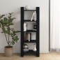 Libreria/Divisorio Nero 60x35x160 cm Legno Massello Libreria/Divisorio Nero 60x35x160 cm Legno Massello