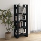 Libreria/Divisorio Nero 60x35x160 cm Legno Massello Libreria/Divisorio Nero 60x35x160 cm Legno Massello