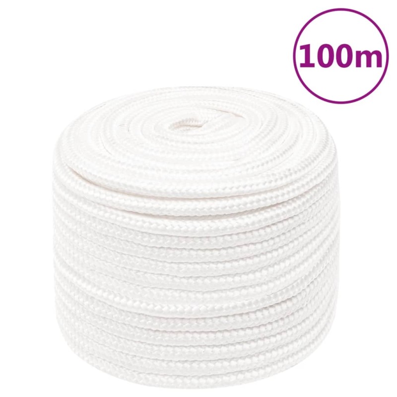 Corda Nautica Completamente Bianca 14 mm 100 m in Polipropilene Corda Nautica Completamente Bianca 14 mm 100 m in Polipropilene
