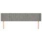 Testiera ad Orecchio Grigio Chiaro 183x16x78/88 cm in Velluto