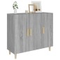 Credenza Grigio Sonoma 90x34x80 cm in Legno Multistrato Credenza Grigio Sonoma 90x34x80 cm in Legno Multistrato