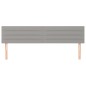 Testiera 2 pz Grigio Chiaro 90x5x78/88 cm in Tessuto Testiera 2 pz Grigio Chiaro 90x5x78/88 cm in Tessuto