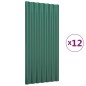 Pannelli Tetto 12pz Acciaio Verniciato a Polvere Verde 80x36 cm Pannelli Tetto 12pz Acciaio Verniciato a Polvere Verde 80x36 cm