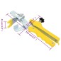 Sistema di Livellamento per Piastrelle 250 Cunei 500 Clip 2 mm Sistema di Livellamento per Piastrelle 250 Cunei 500 Clip 2 mm