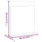 Set Mobili da Bagno 3 pz BERG Bianco in Legno Massello di Pino Set Mobili da Bagno 3 pz BERG Bianco in Legno Massello di Pino